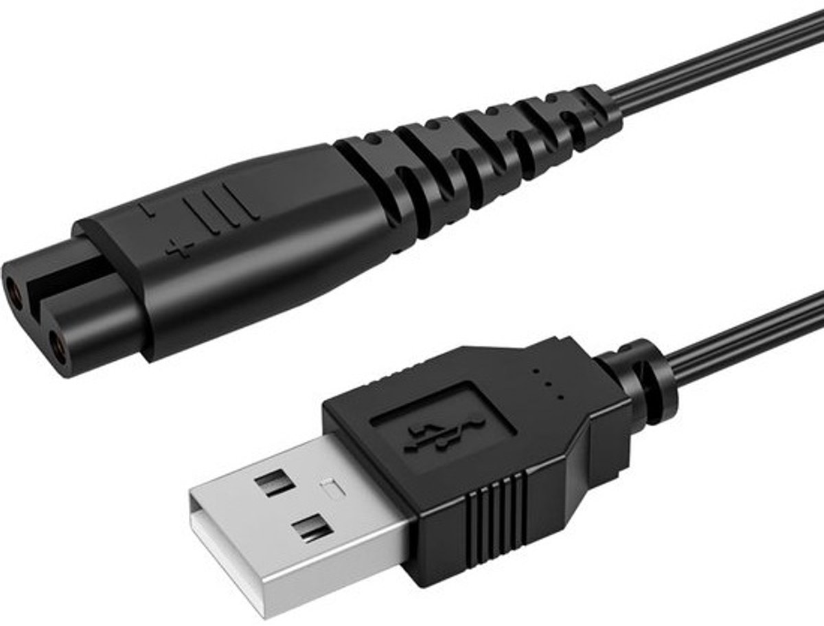 1.5M USB Oplaadkabel voor Draadloze Tondeuses en Scheerapparaten