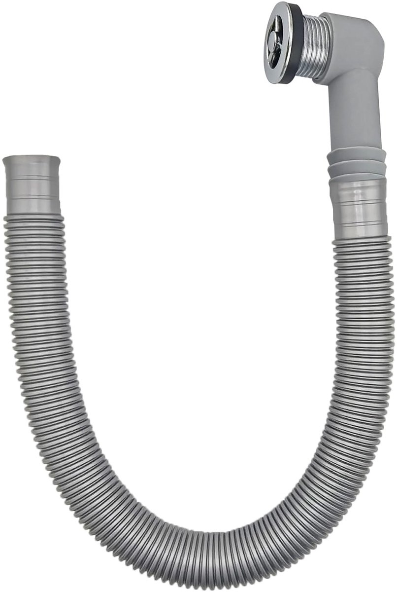 Wastafeloverloopkop - Met overloopbuizen - Ronde aansluiting - Voor keramische en marmeren wastafels - Diameter 36 mm, voor gatdiameter van 30-32 mm