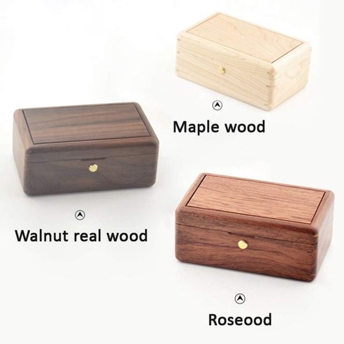 Gepersonaliseerde Houten Muziekdoos met Foto en Melodie Cadeau
