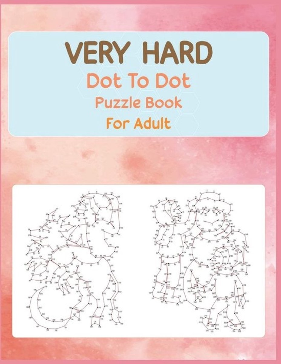 Moeilijk Puzzelboek Volwassenen: Uitdagende Connect the Dots Oefeningen