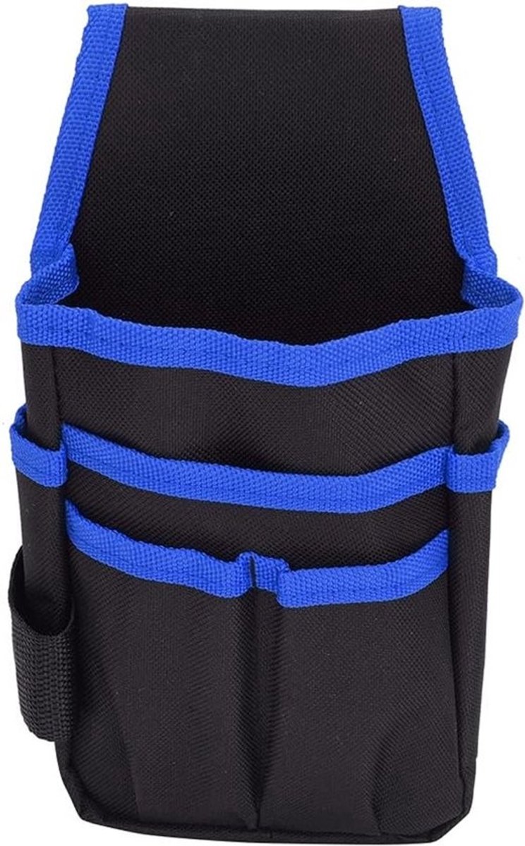 Gereedschap heuptas - Opbergtas riem - Handen vrij werken - Meerdere vakken - 25x14x5cm - Blauw met rode rand