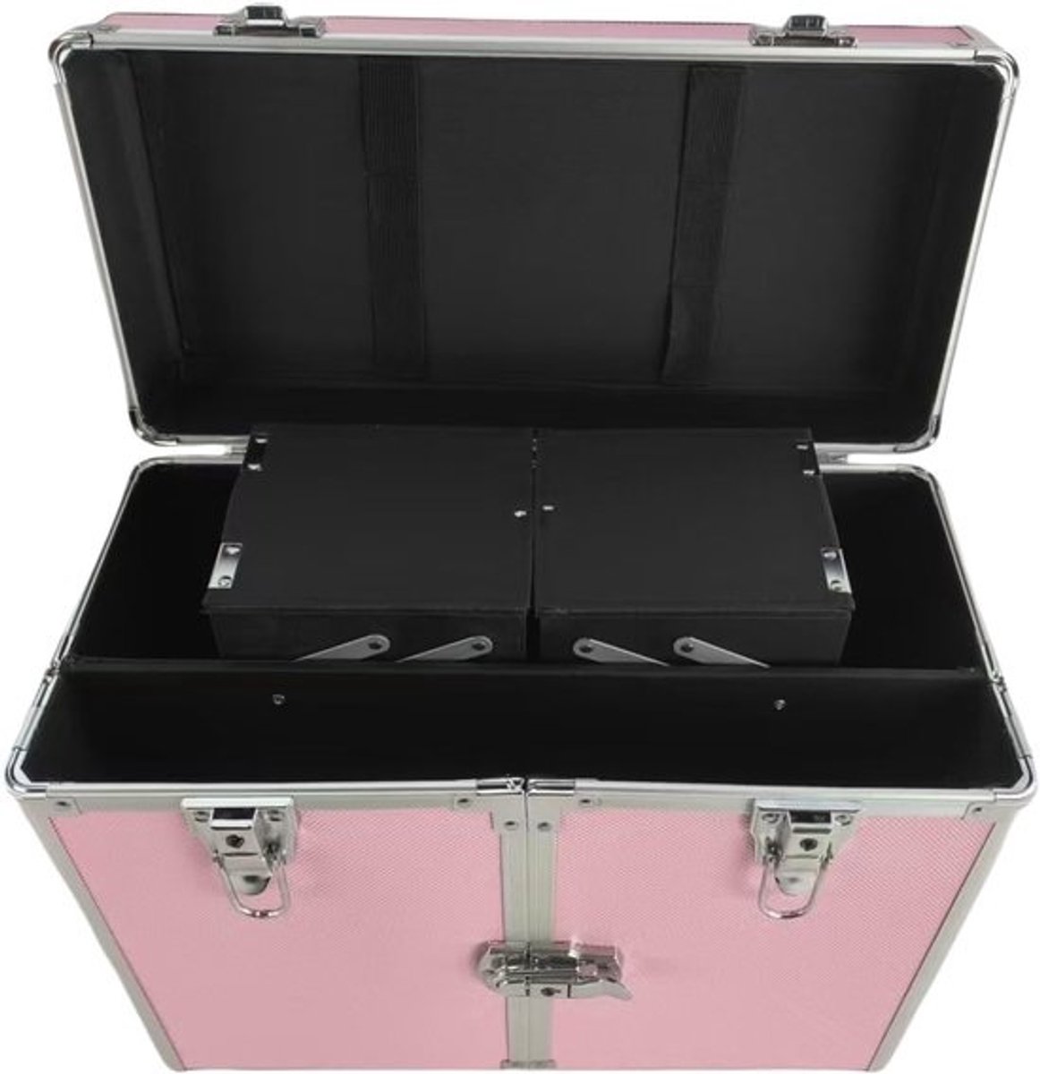 Kapperskoffer - Mobiele Trolley - Professioneel Gebruik - Inclusief Wielen - 40x20x38 cm - Roze
