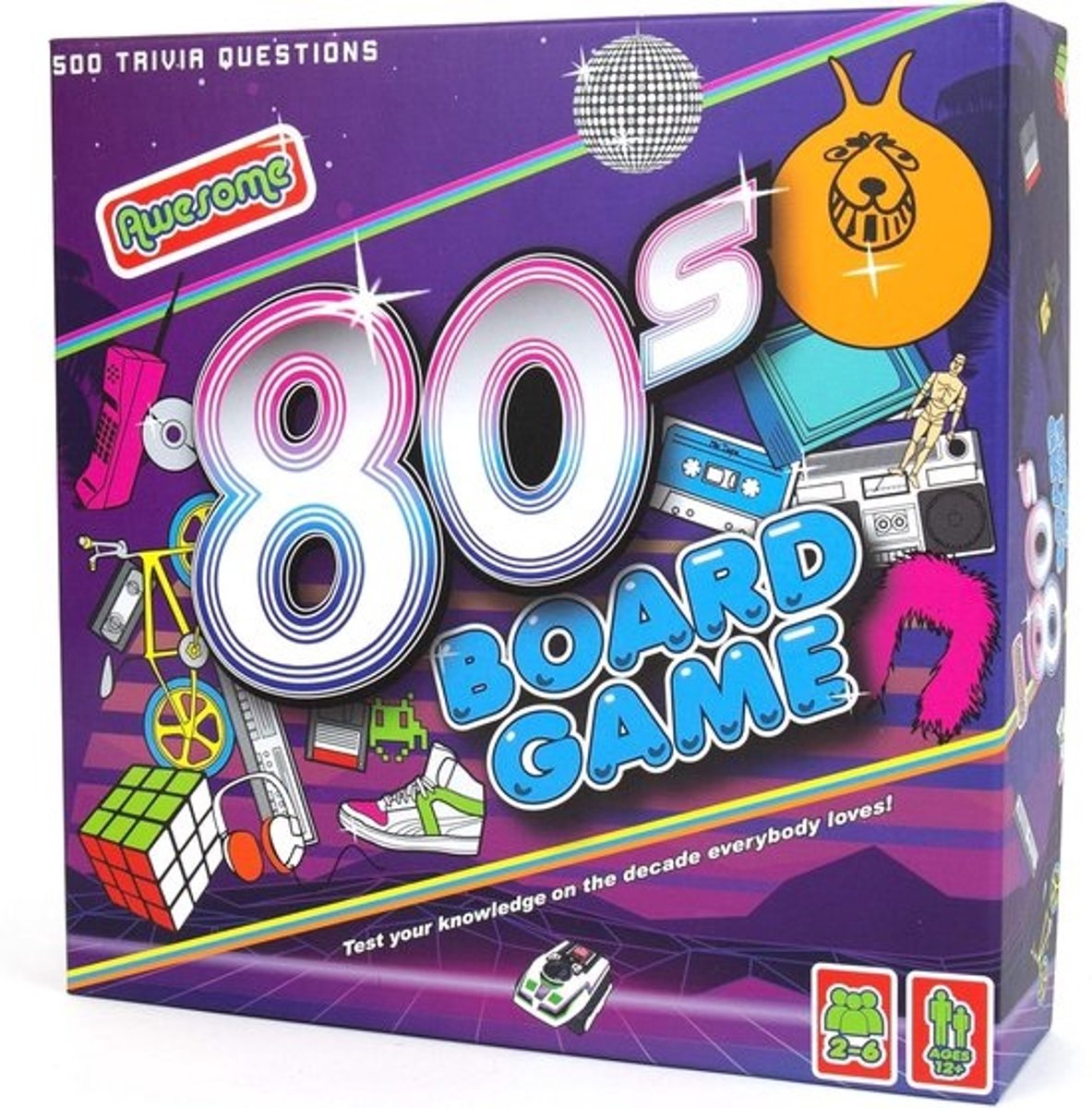 Jaren 80 Bordspel - Retro Party Spel - Avond Entertainment - 500 Nostalgische Vragen