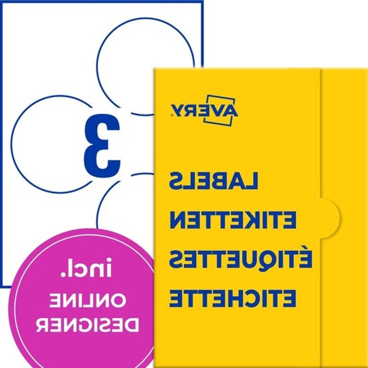 Naametiketten Rond - Textielstickers Naamstickers - Evenementen Organiseren - Zonder Lijmresten Verwijderbaar - Ø100 mm - Wit