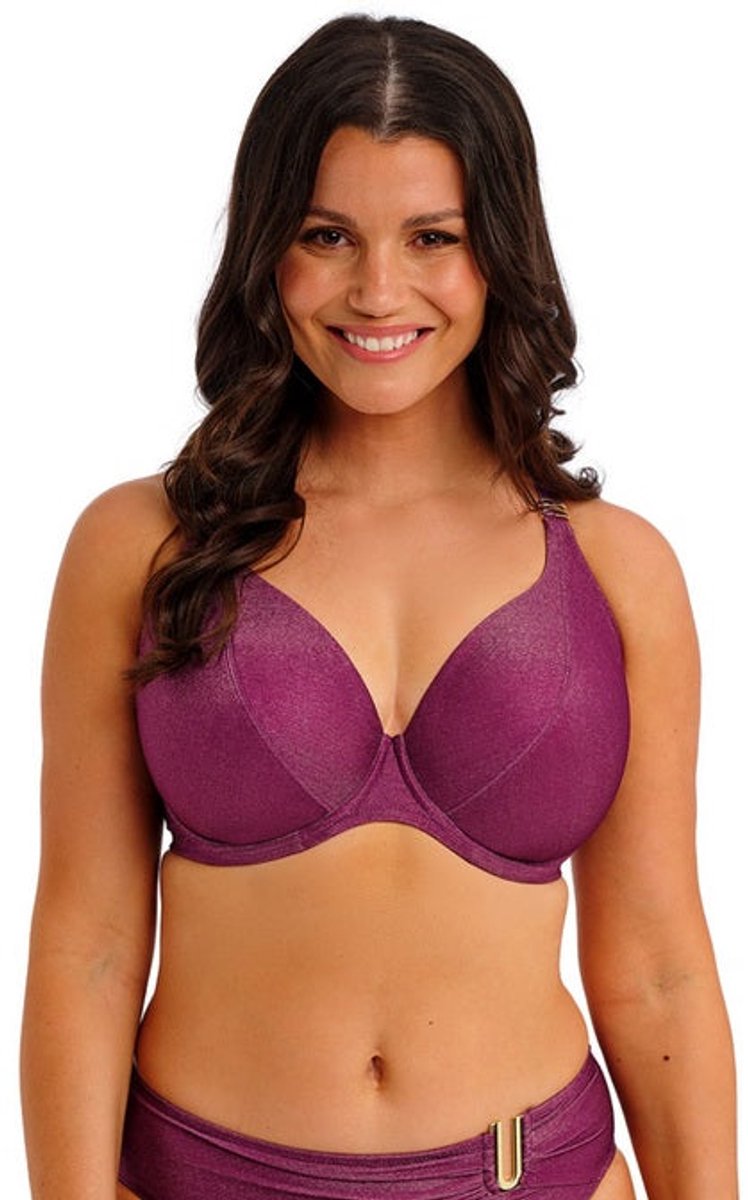 Fantasie Paros Coast Bikini Top Berry Shimmer - Paars