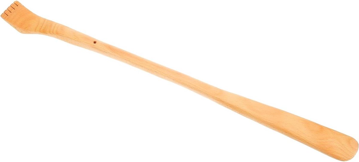 Rugkrabber Houten Handvat - Lichaamsmassagetool Ouderen - Jeuk Verlichten - Lange Handgreep - 55 cm - Natuurlijk