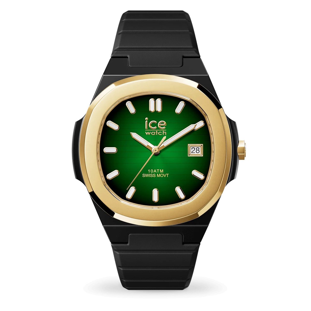 Ice Watch ICE power - PW7 - Black - Green radial 025968 Horloge - Siliconen - Zwart - Ø 43 mm