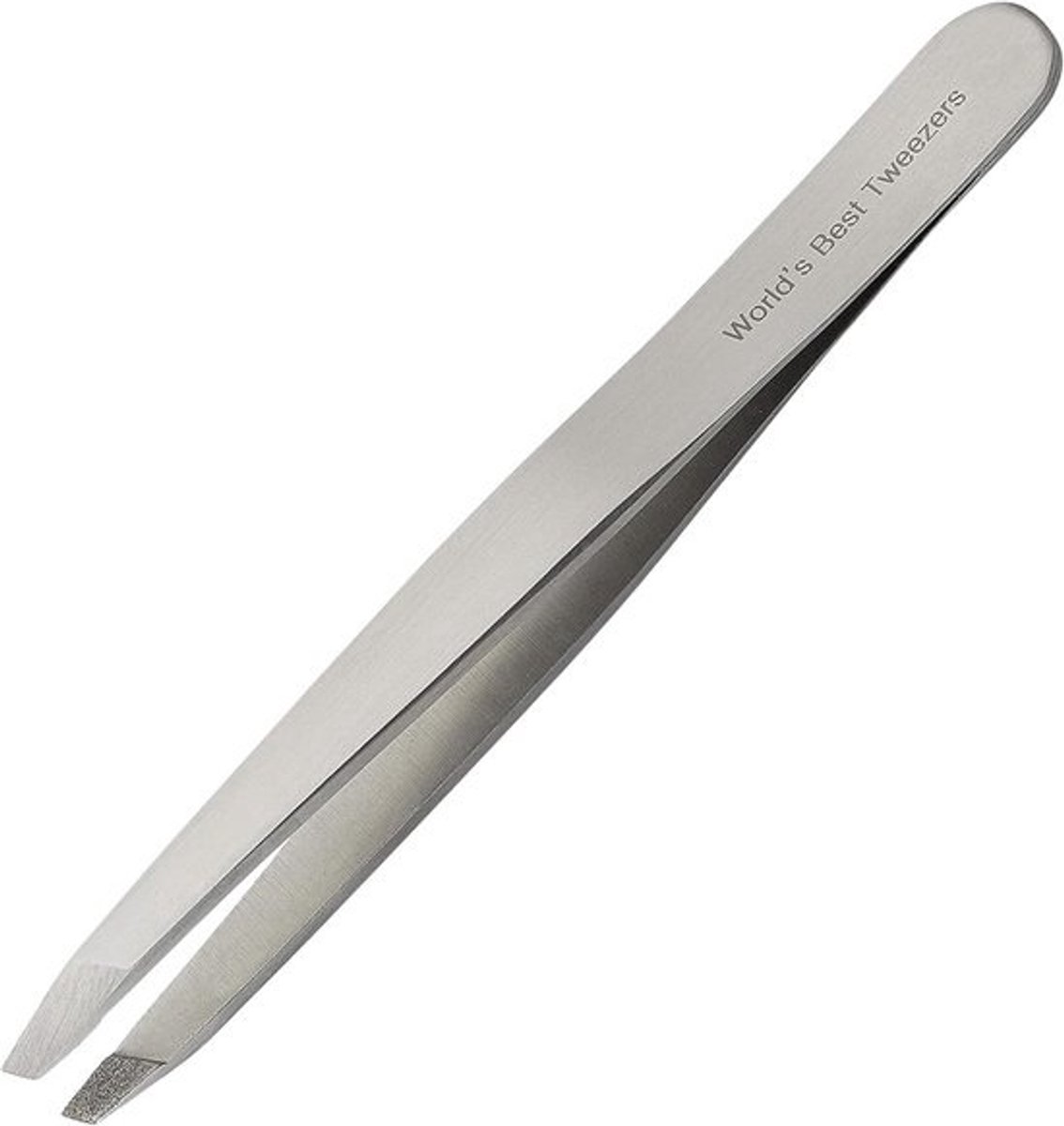 Precision Pincet met Diamantpunt voor Wenkbrauwen en Ingegroeide Haren - Schuin Tip