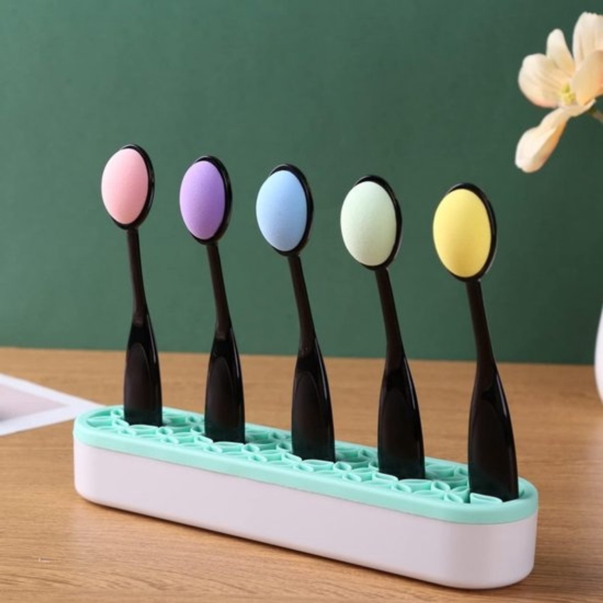 Set van 9 Mini Mengborstels voor Inkt Verven en Scrapbooking