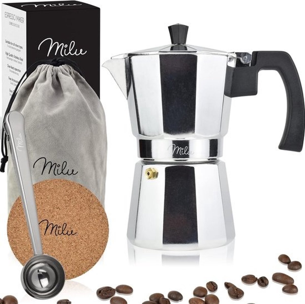 Espresso Maker voor 2, 3, 6 en 9 Kopjes - Aluminium Stovetop Moka Pot