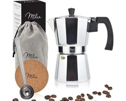 Espresso Maker voor 2, 3, 6 en 9 Kopjes - Aluminium Stovetop Moka Pot