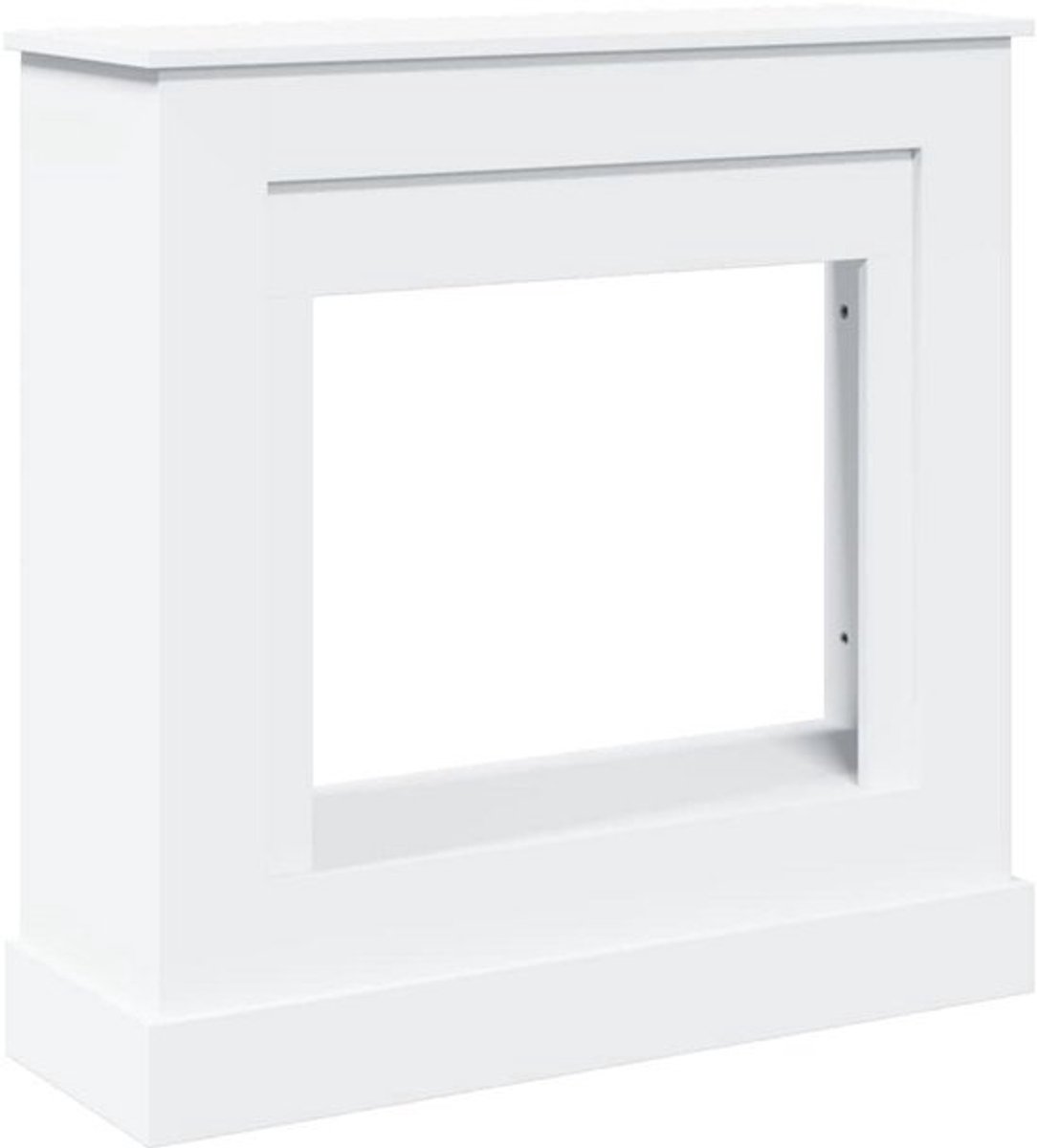 Witte Schouw Ombouw voor Elektrische Haard 90x30x90 cm