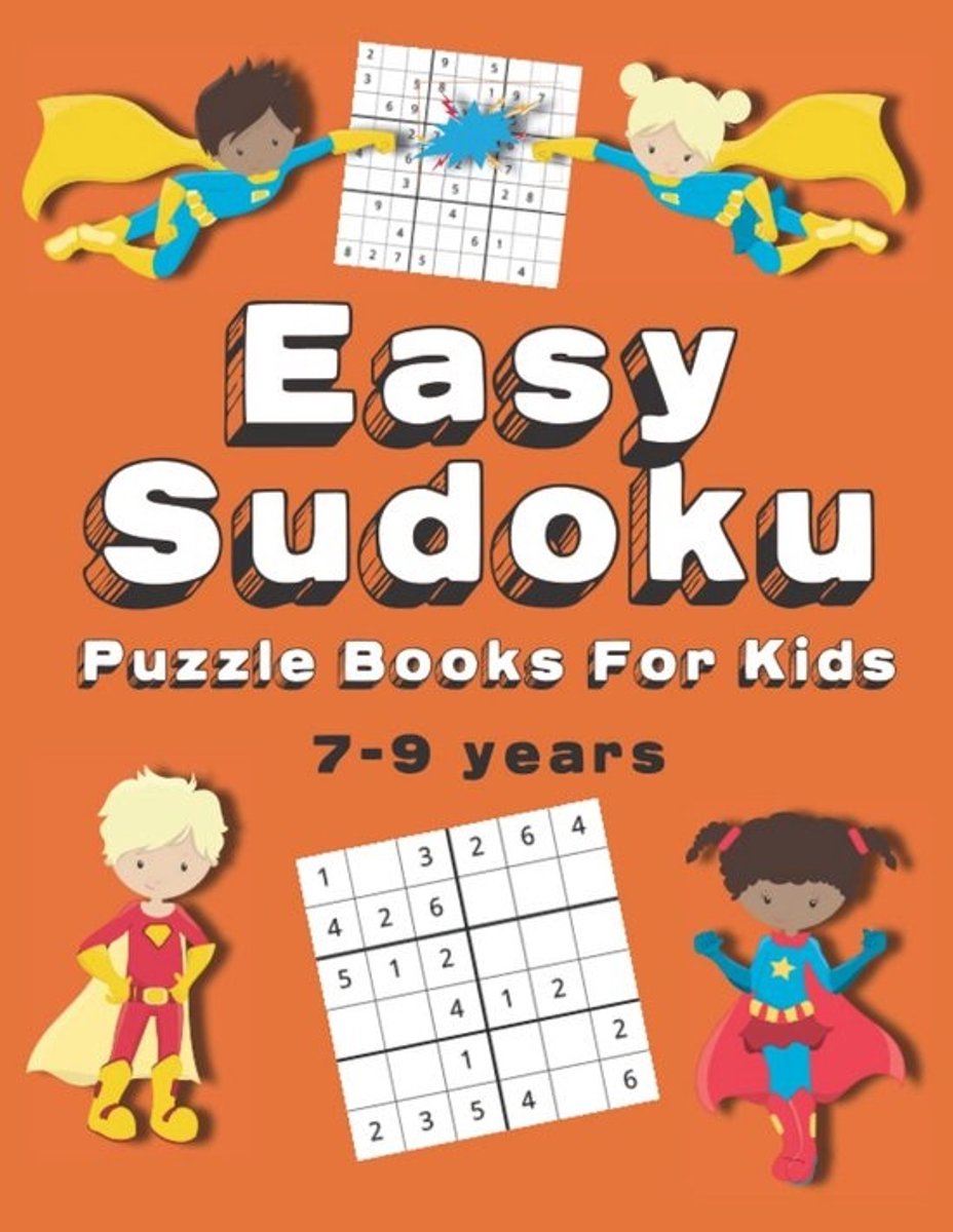 Sudoku Puzzelboek voor Kinderen Vanaf 7 Jaar - 150+ Eenvoudige Puzzels in Groot Lettertype
