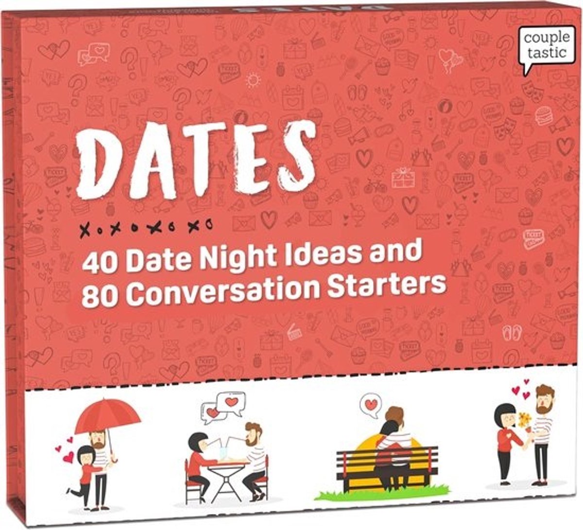 Romantisch Date Night Spel voor Koppels met 40 Activiteiten en 80 Gesprekskaarten – Ideaal voor Thuis en Buiten