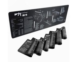 KODENOR AR15 AK47 Gun Cleaning Rubber Mat Met Onderdelen Diagram Instructies Armorers Bench Mat Mouse Pad voor G 1911 - ShopVlot