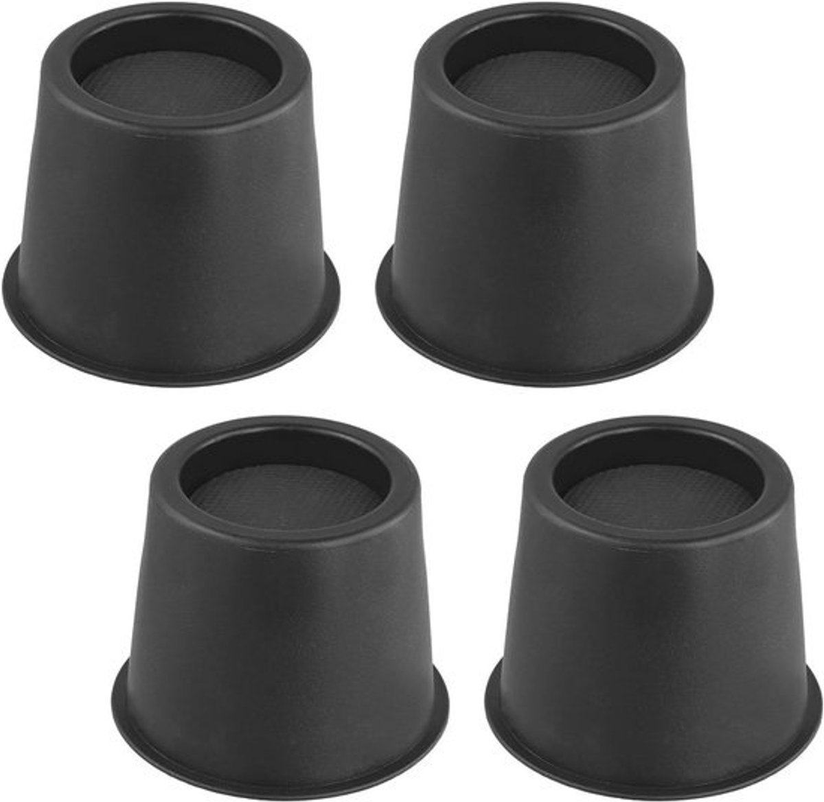 4 Stuks Bedverhogers 10 cm - Robuuste Ronde Meubelverhogers Tot 990 kg voor Bed, Bank, Bureau, Stoel, Koelkast