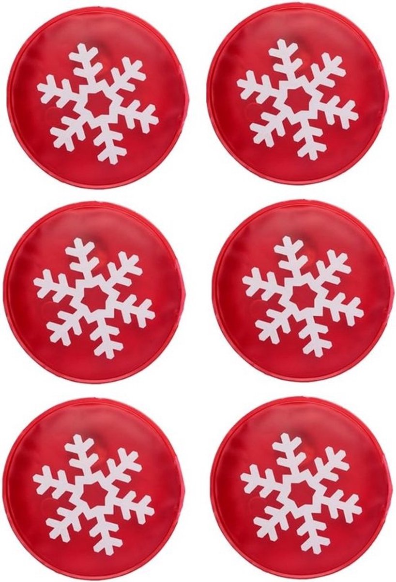 6x Herbruikbare Handwarmers Gel Pads – Direct Warmte tot 50°C voor Zakken