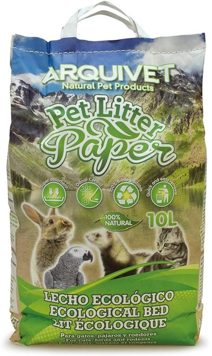 Milieuvriendelijke Papier Kattenbakvulling 10L