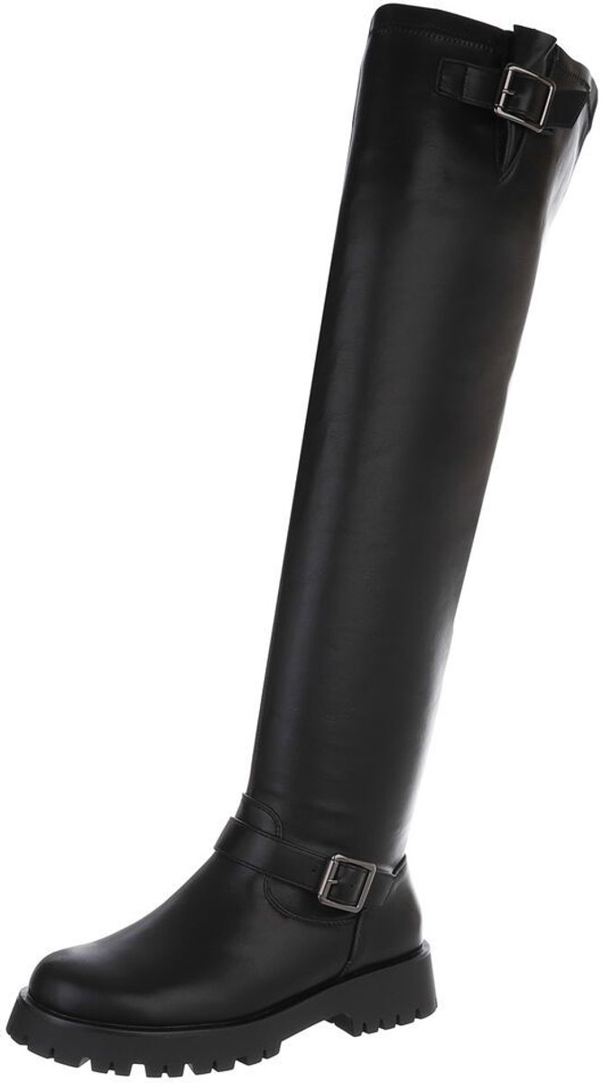 Hoge laars met gespen - dames elegant Mt:38