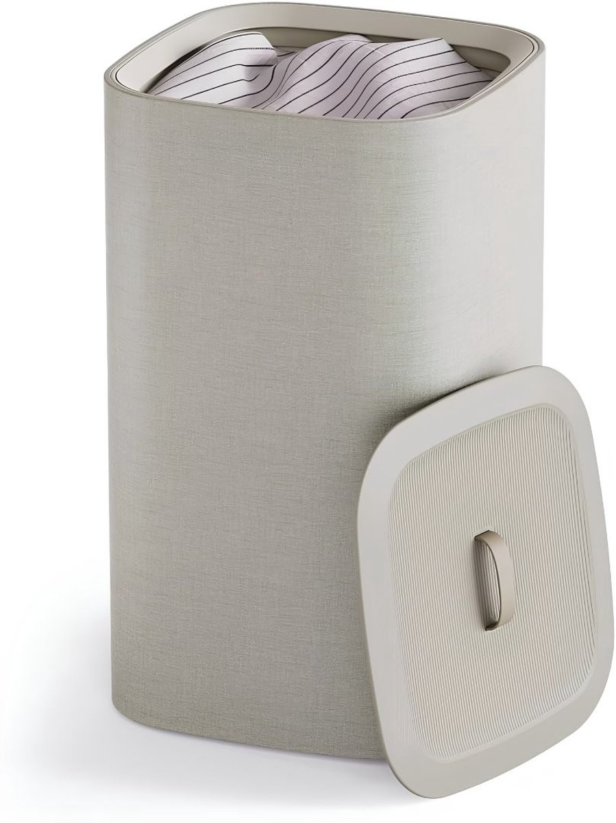 NIVA® Wasmand - Wasmanden - Wassorteerder - Beige - 40cm x 40cm x 71cm