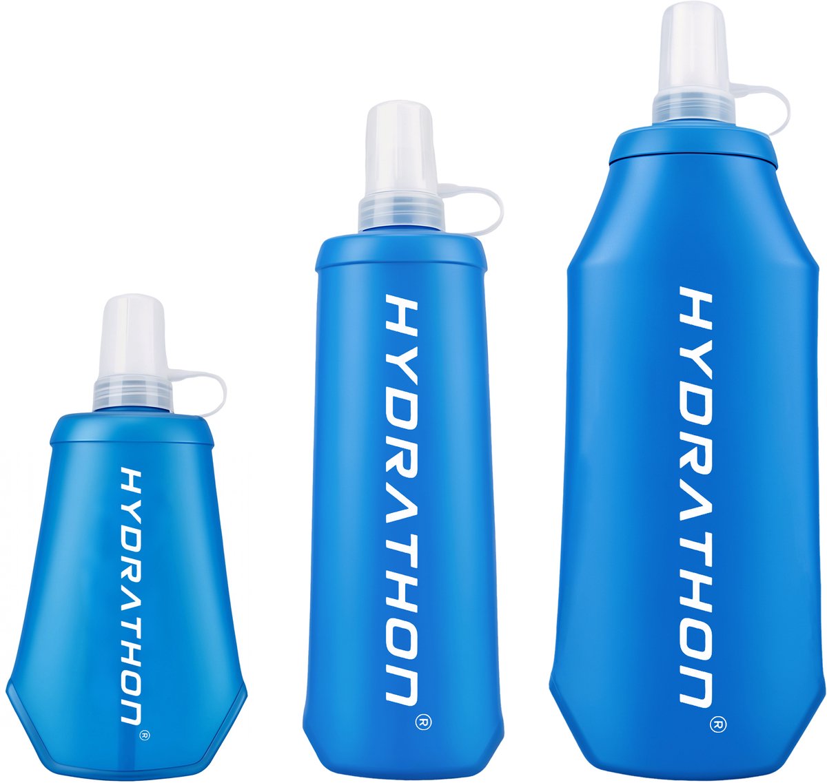 Hydrathon Soft Flask - Set van 2 (2x250ml) - Opvouwbare Waterfles - Drinkfles Hardlopen - Opvouwbare Drinkfles - Trail - Hiking — cadeau in Sport & Outdoor - foto 6
