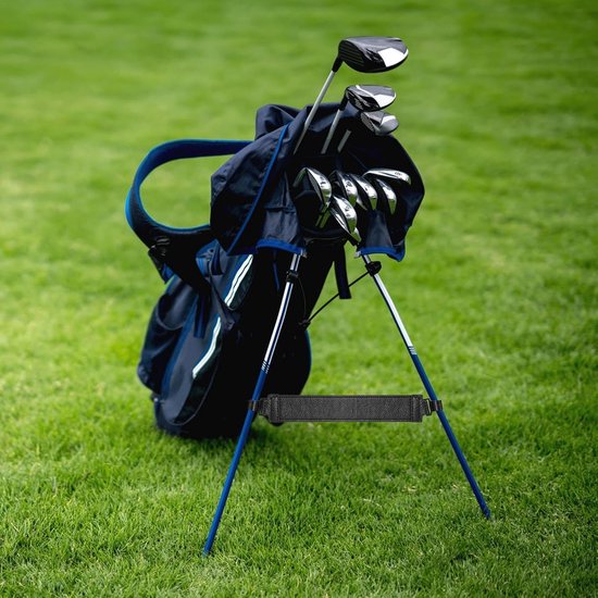 Golf Tas Poten - Golf Stand Onderdeel - Golftas Stabiliseren - PU Leer - 27 x 3.8 cm - Zwart — afbeelding 5