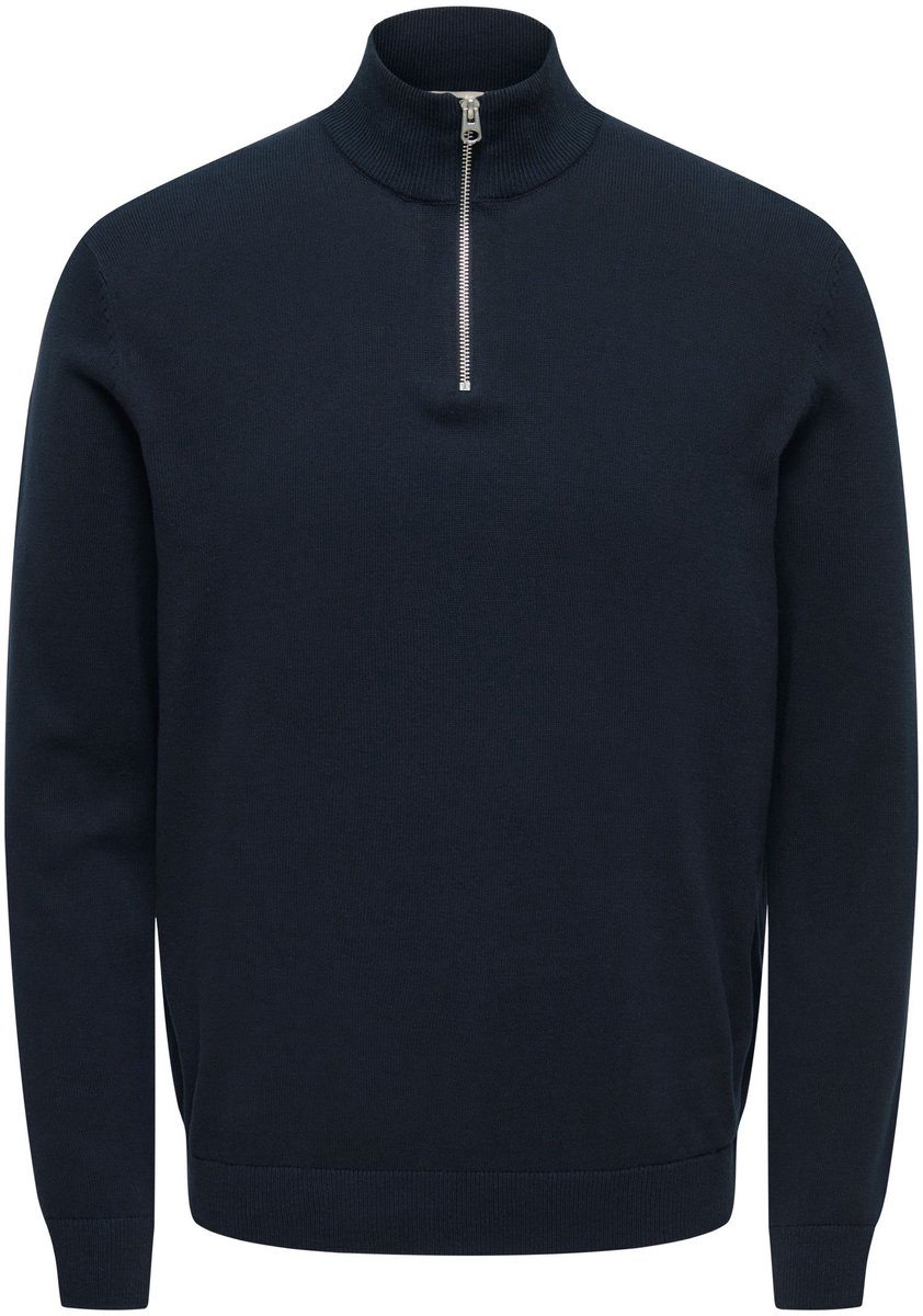 ONLY&SONS - ONSALEX REG 12 HALF ZIP KNIT NOOS - Heren - Gebreide truien