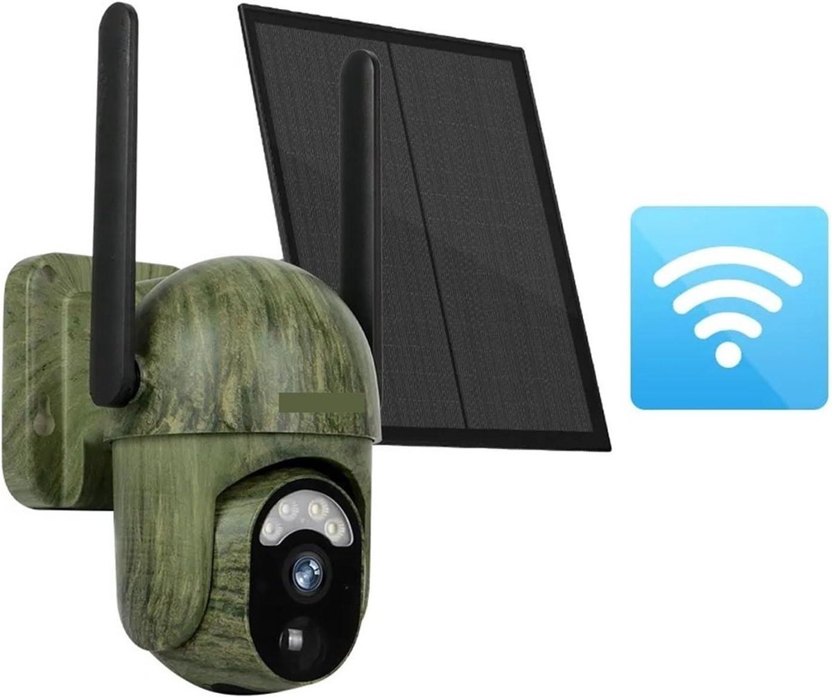 Beveiligingscamera Buiten - WIFI Camera Outdoor - Huis Beveiligen - Duidelijke Nachtvisie - 4MP Full HD - Wit