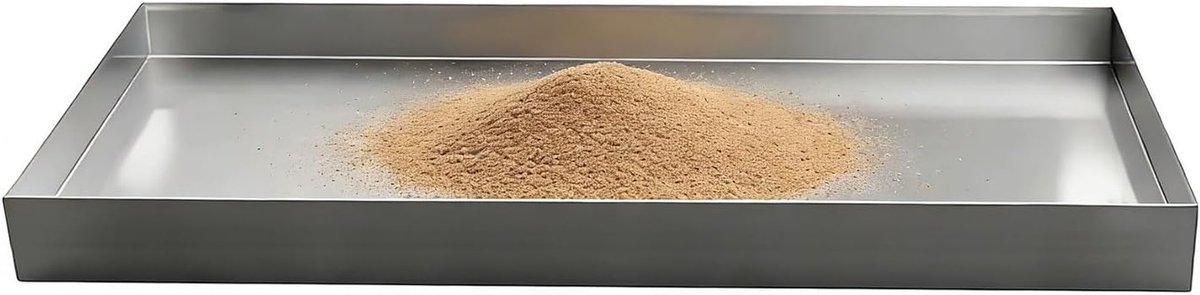 Wasmachine lekbak - Apparaat lekbak - Voorkom waterschade - Verhoogde overlooprand - 10 cm diep - Zilver
