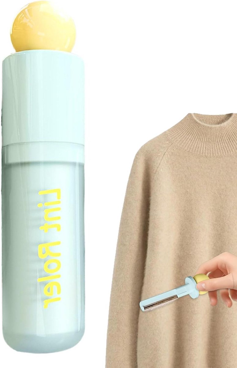 Reis Pluisroller - Kledingroller Ontpluizer - Kleding Verzorgen - 2-in-1 Handmatig Hulpmiddel - 14.3 cm - Groen