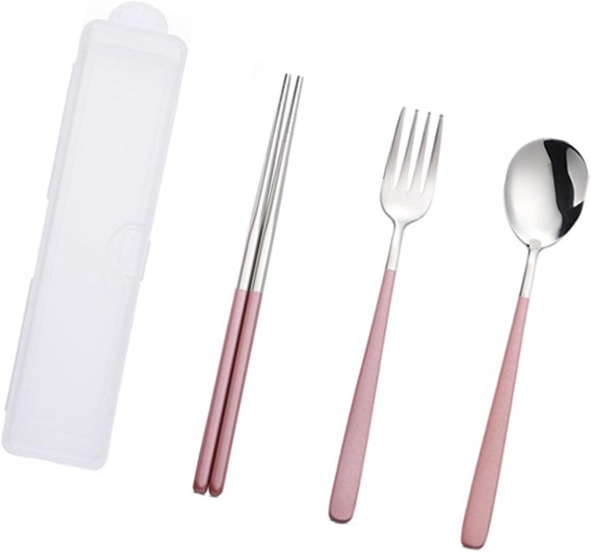 Bestekset Roestvrij Staal - Serviesset Reisbestek - Buiten Eten - Lichtgewicht Draagbaar - 21 cm - Zilver