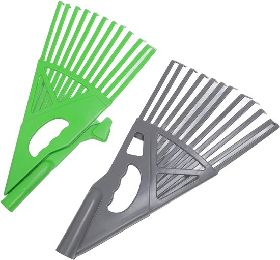Bladhark 24 Tanden - Tuinhark Bladeren - Tuin Opruimen - Afneembaar Ontwerp - 40x40x5 cm - Groen — afbeelding 4