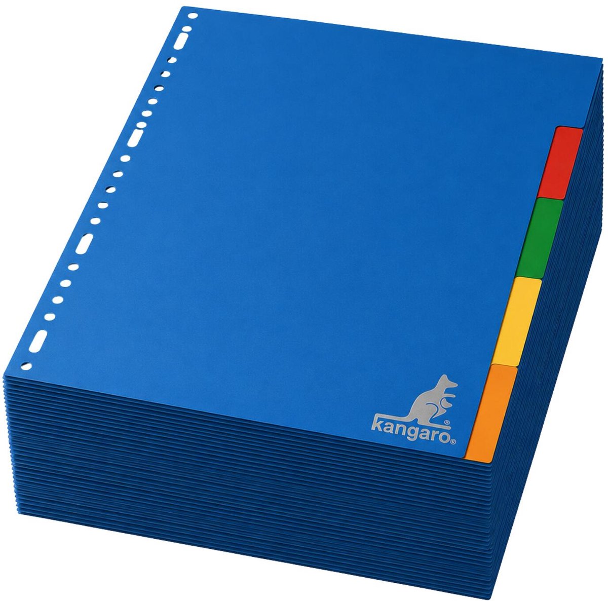 Stylex tabbladen set - 30x stuks - gekleurd - 23 ringen - A4 formaat - kunststof - voor ringmappen