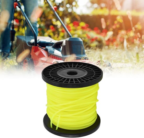 Snarentrimmerlijn Nylon - Onkruidverdelger Lijn - Tuinonderhoud Gazon - Professionele Kwaliteit - 30 Mm 30 Meter - Geel — afbeelding 3