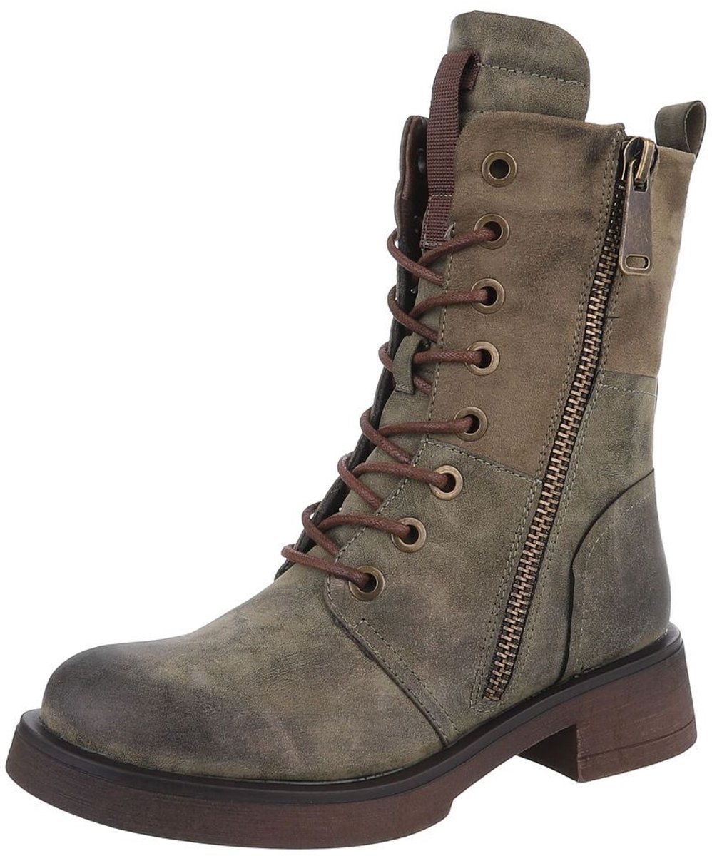 Veterboots met rits - Dames - Casual gebruik Mt:38