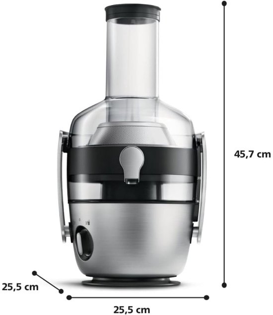 SP® Slowjuicer - Sapcentrifuge - FiberBoost-Technologie - Grijs - 25cm x 43cm x 30cm van S&P — afbeelding 2