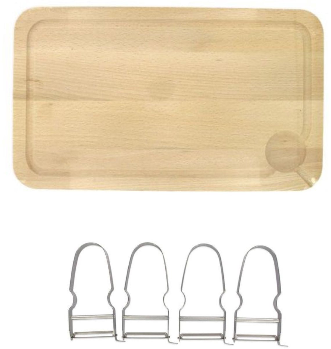 Set van 2 Snijplanken en 4 Groenteschillers FM Professional Gourmet editie