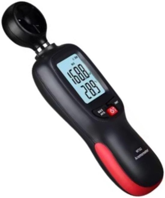 Digitale Anemometer - Windmeter Temperatuurmeter - Weer Inspectie - Breed Meetbereik - 0-30m/s - Zwart — afbeelding 5