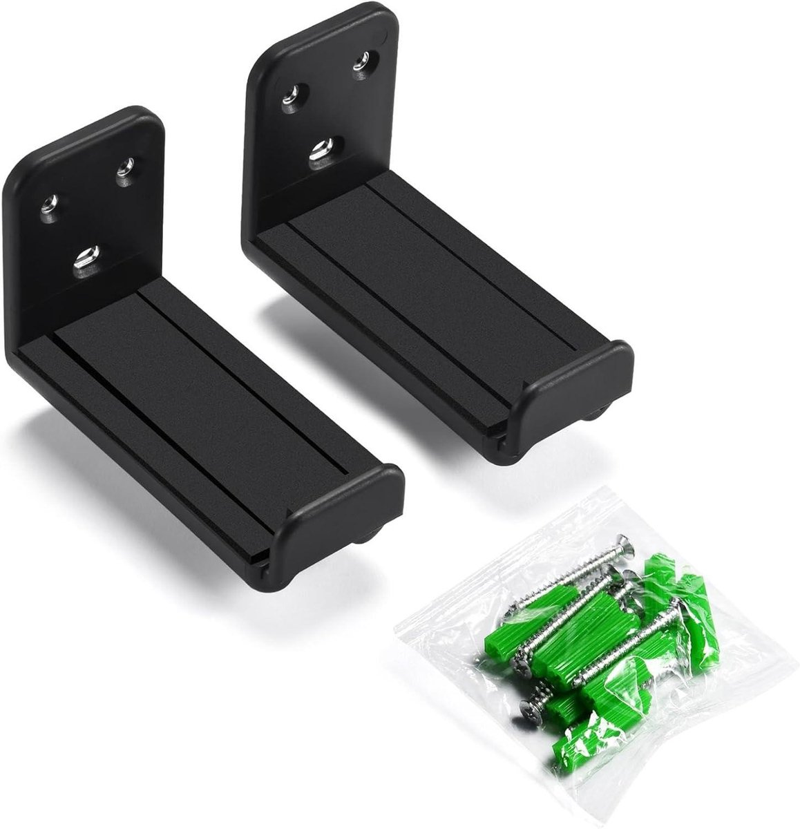 Verstelbare Soundbar Houder - Muurbeugel Soundbar - TV Geluid Verbeteren - Anti-val Ontwerp - 9-13.7 cm Diepte - Zwart