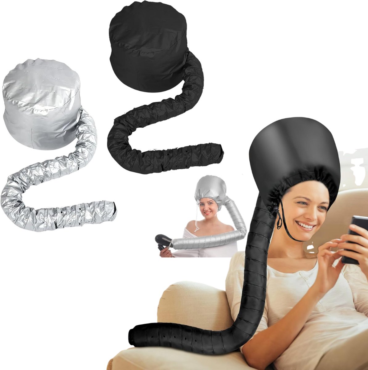 ApexArte® Droogkap - Haardroogkap - Krullen - Haarmode
