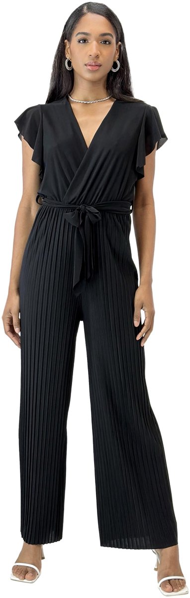 SnelShoppen - Elara Jumpsuit Dames V-hals One Size, Elegante Mode voor Feest, Casual of Dagelijks Gebruik, Comfortabel en Stijlvol, Perfect voor Zomer