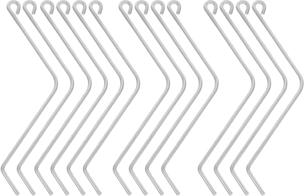 Bijenkorf Veerklemmen - Imker Klemmen - Bijenkorf Beveiligen - Roestvrij Staal - 15.5 cm - Zilver