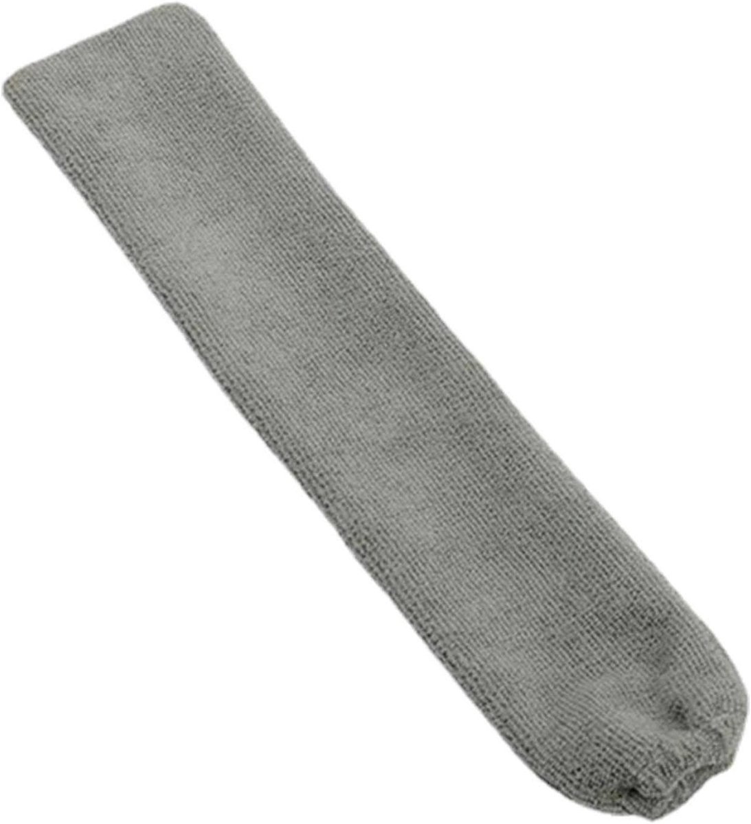 Stofwisser met Lange Steel - Plumeau Stofdoek - Huis Schoonmaken - Afneembare Microvezelkop - 98.5 cm - Grijs