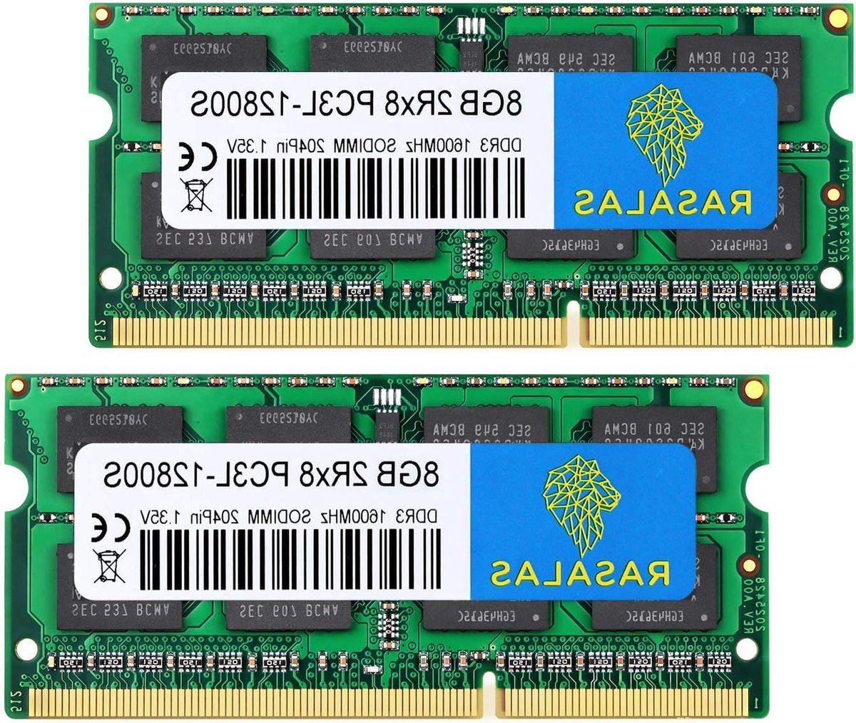 DDR3L Laptop Geheugen - RAM Module Notebook - Computer Upgrade - Niet-ECC Ongebufferd - 16GB Kit (2x8GB) - Zilver