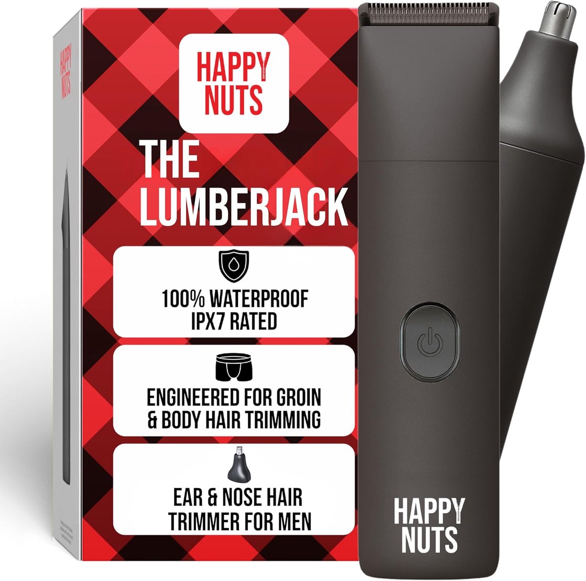 SnelShoppen - Elektrische Lies- en Lichaamshaartrimmer voor Mannen - Bodygroomer Kit voor Privé-Glad Bal- en Schaamhaar Scheerapparaat - Grafietkleur