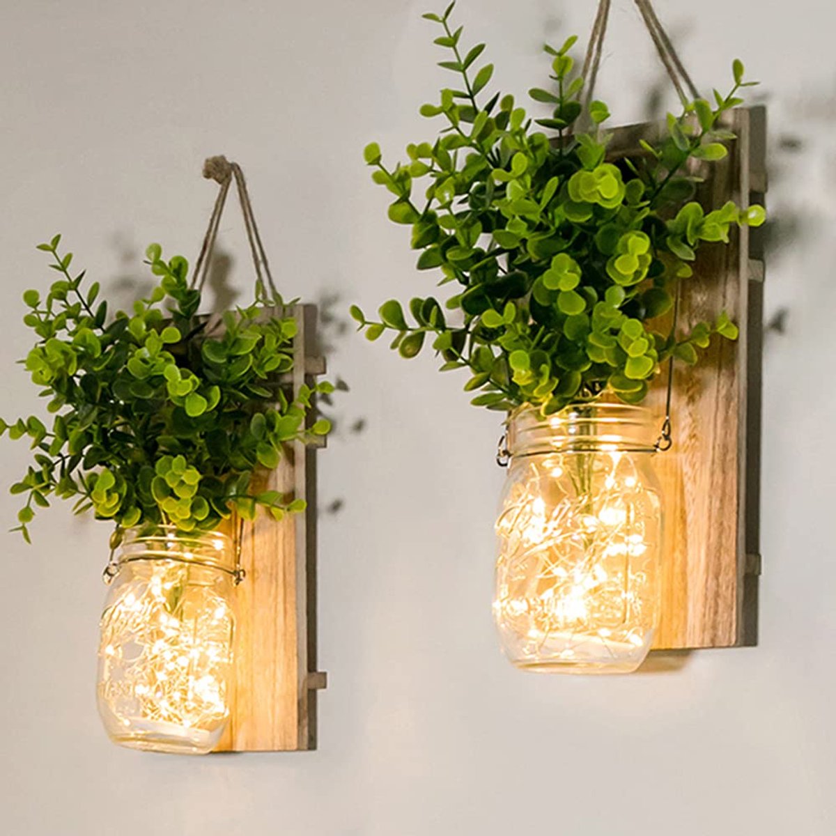 Dailygoods- Lichtketting Warm Wit - Wandlamp Binnen - Decoratie voor Woonkamer - Wandlampe