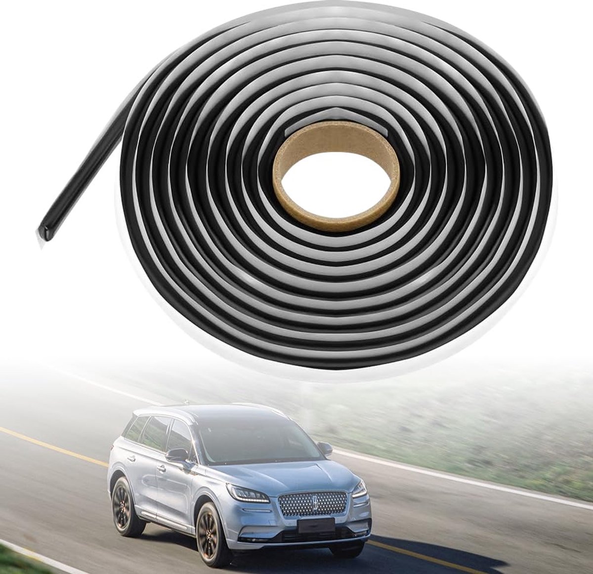 Dailygoods - Butyl Rondkoord 4m x 8mm - Waterdichte Butyl Tape voor Auto en Huishoudelijke Toepassingen