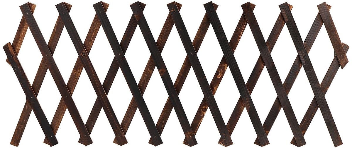 Dailygoods - Uittrekbare Houten Tuinhekje en Plantenscherm - 200x30 cm voor Tuin en Balkon