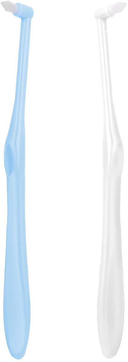 Dailygoods - Ouligay Zachte Tuft Tandenborstel - 2 Stuks voor Orthodontische Zorg