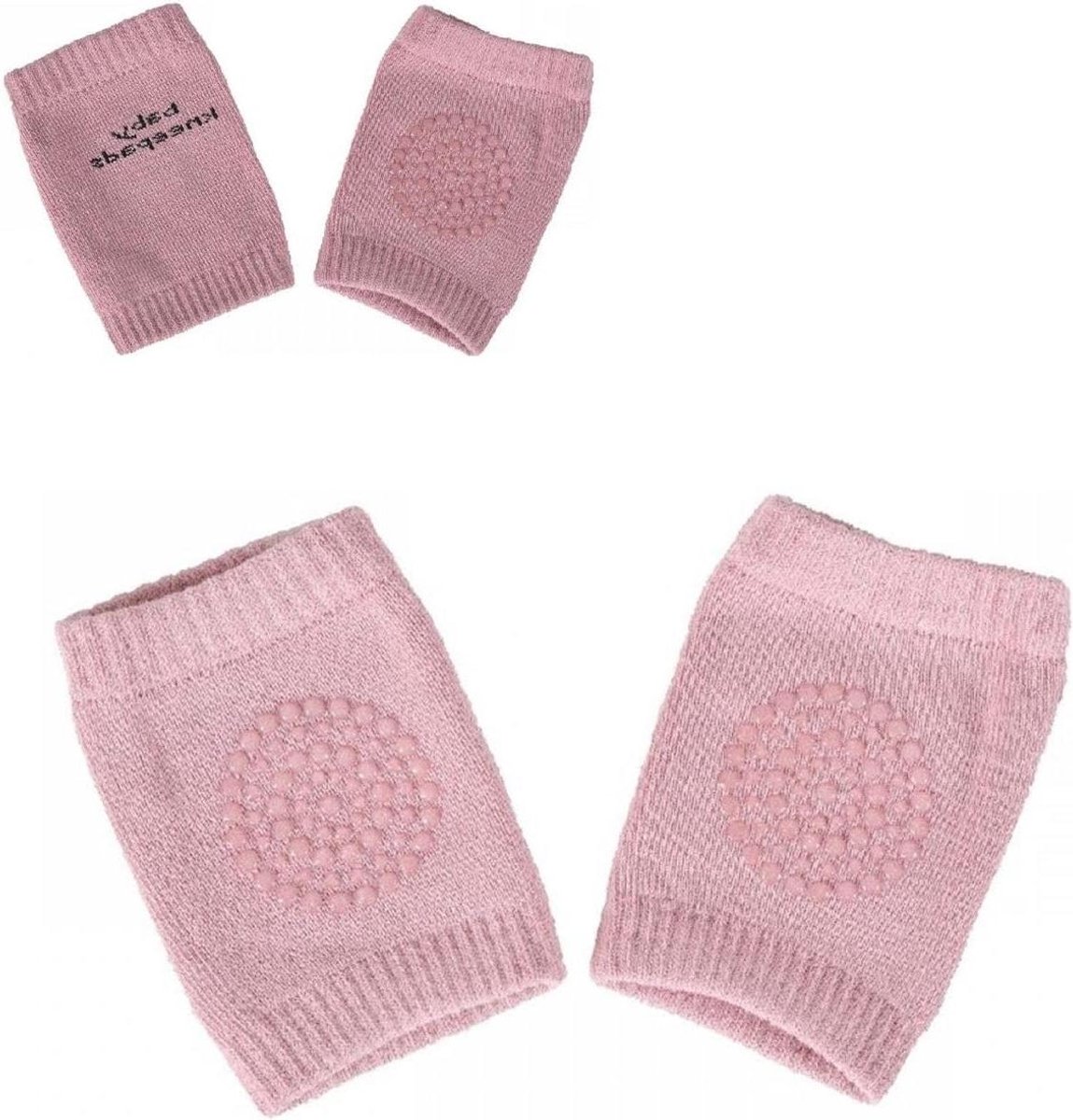 Baby Kniebeschermers - Kruiphulpmiddel Antislip - Baby's Leren Kruipen - Beschermt Knieën en Voorkomt Uitglijden - 12 x 8 cm